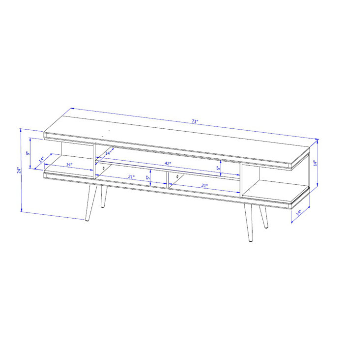 Wade Logan® Michaelson TV Stand for TVs up to 65" & Reviews Wayfair
